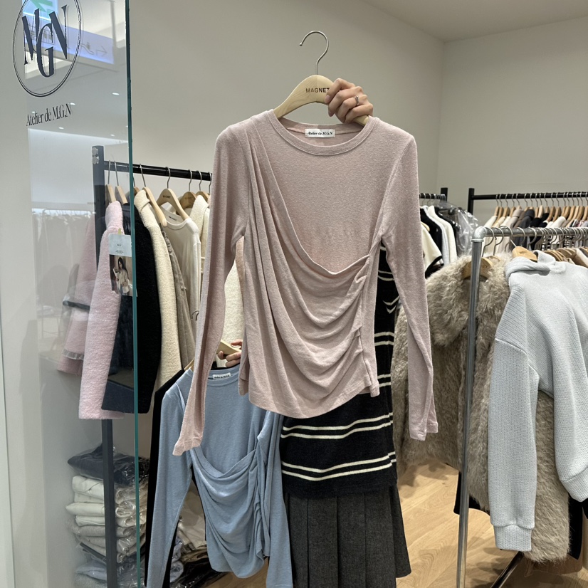M.G.N東大門㊣直郵女士新品時尚人氣熱賣休閑推薦長袖T恤MAGNET長袖T恤圖色2