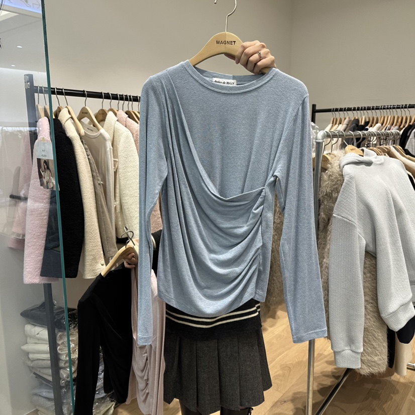 M.G.N東大門㊣直郵女士新品時尚人氣熱賣休閑推薦長袖T恤MAGNET長袖T恤圖色3