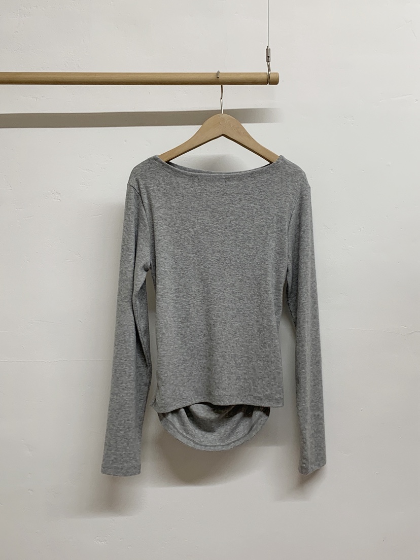 MORE THAN-P韓國代購㊣女裝新品時尚熱賣推薦25秋冬長袖T恤MORE THAN長袖T恤