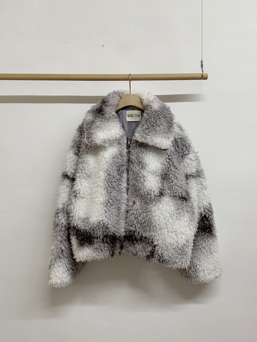 MORE THAN-P東大門㊣實拍女士新款25秋冬短款大衣毛絨皮草MORE THAN短款大衣圖色1