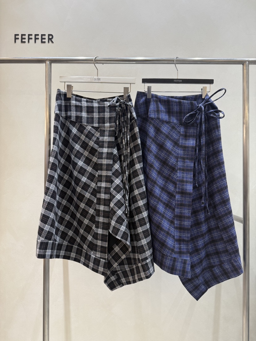 FEFFER東大門㊣直郵女士新款推薦熱賣25秋冬時尚半身裙中短裙FEFFER半身裙/中短裙