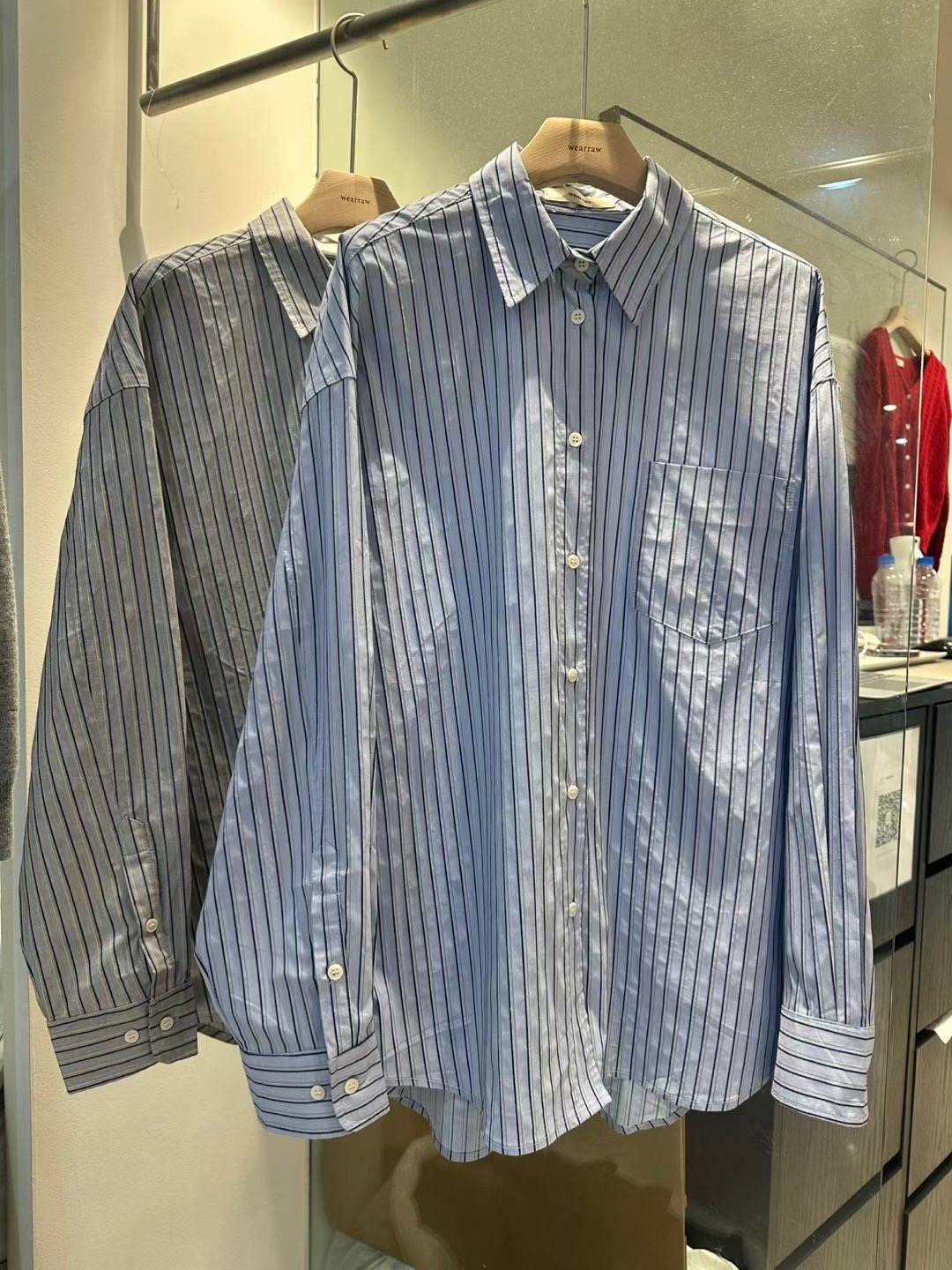 WEARRAW韓國代購㊣女士新品休閑時尚25秋冬熱賣推薦襯衫蕾絲衫WEARRAW襯衫/蕾絲衫圖色1左一色