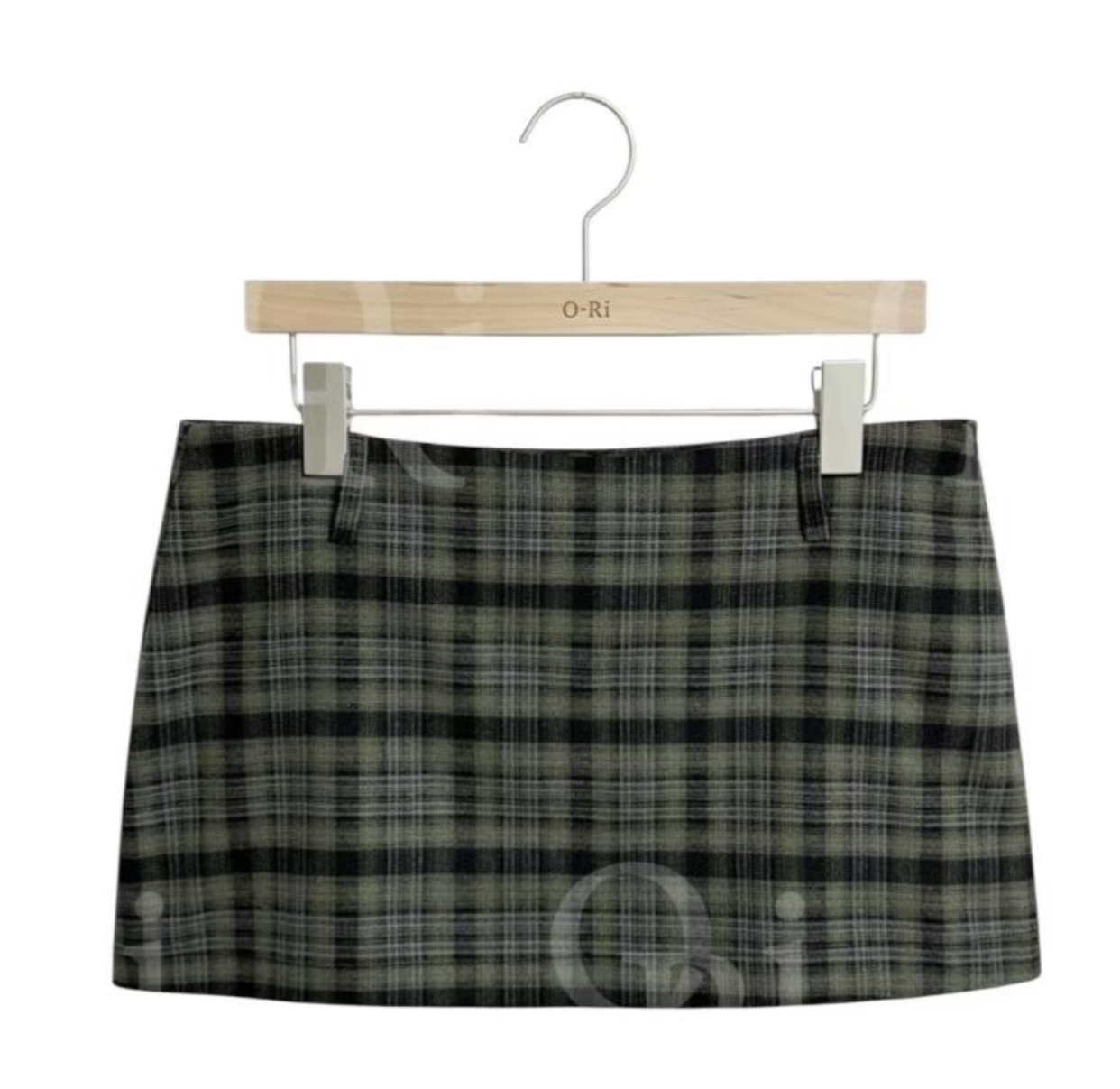 O-RI-오리-T東大門㊣實拍女士新品人氣職業推薦短裙格子O-RI短裙圖色2