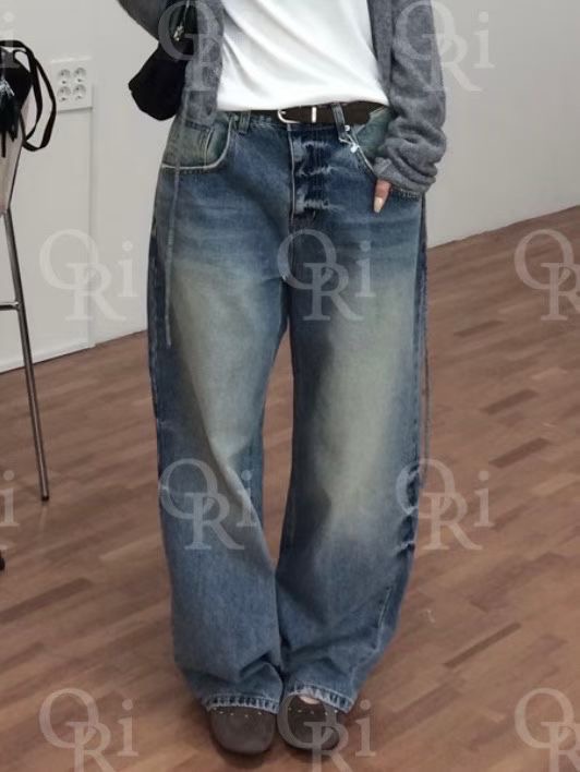 O-RI-오리-T東大門㊣直郵女士新品時尚休閑職業人氣牛仔褲O-RI牛仔褲