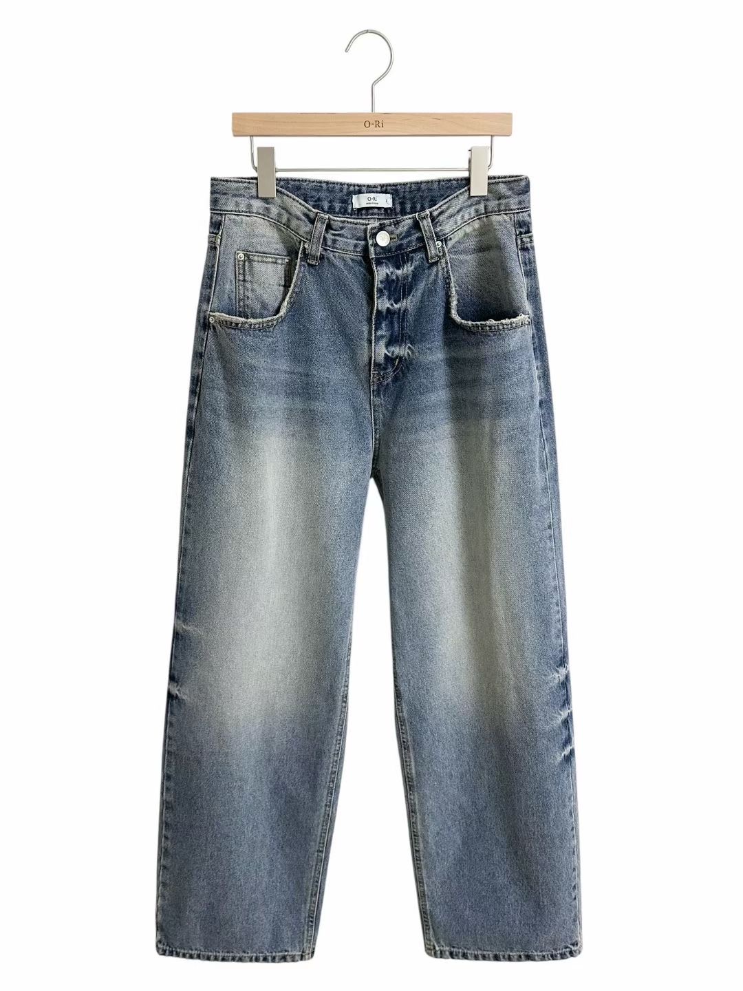 O-RI-오리-T東大門㊣直郵女士新品時尚休閑職業人氣牛仔褲O-RI牛仔褲圖色1