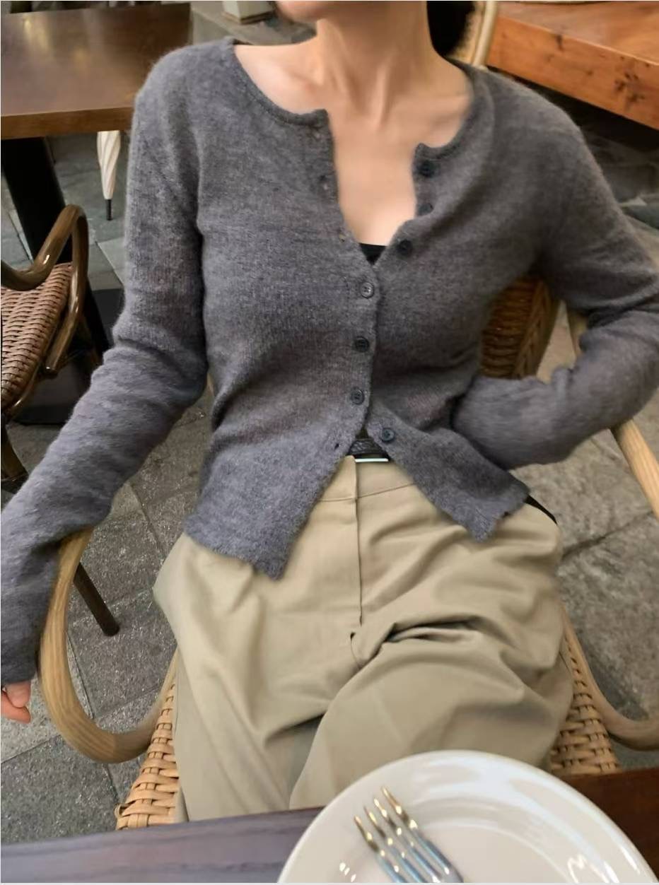 WEARRAW東大門㊣代購女裝新品熱賣時尚推薦人氣休閑針織衫羊駝WEARRAW針織衫圖色1