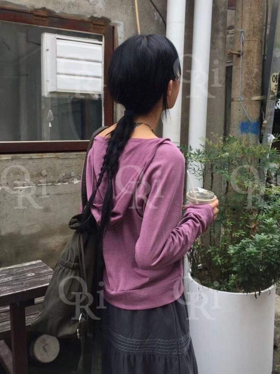 O-RI-오리-T東大門㊣代購女裝新款推薦熱賣休閑時尚長袖T恤O-RI長袖T恤