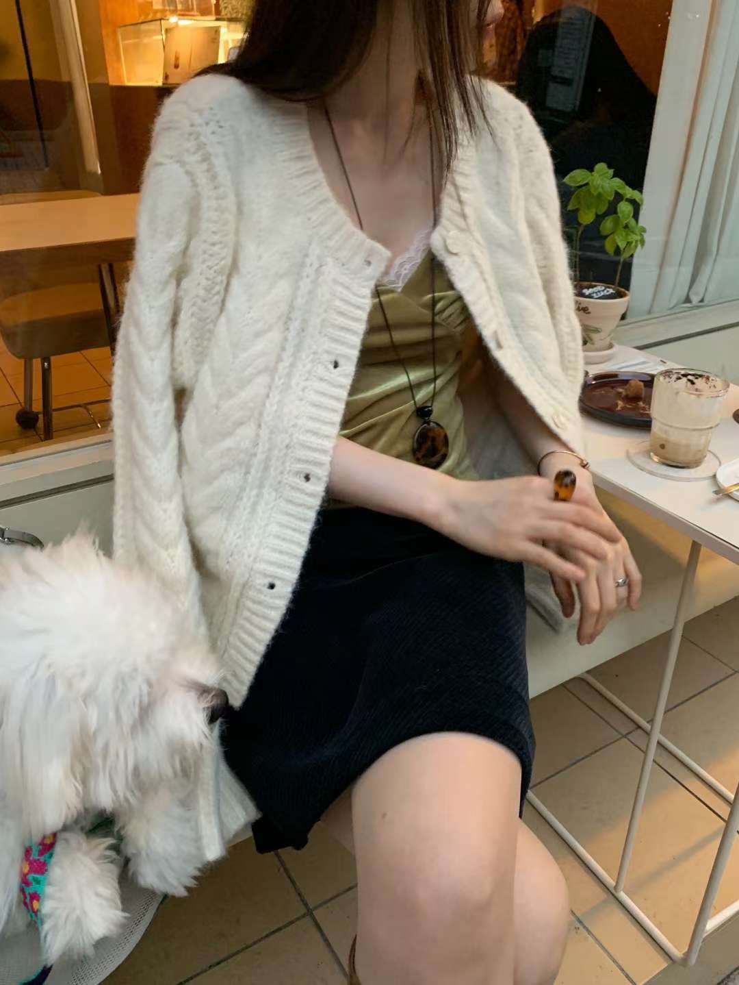 WEARRAW韓國代購㊣女裝新品休閑推薦時尚人氣職業熱賣25秋冬毛衣WEARRAW毛衣圖色2