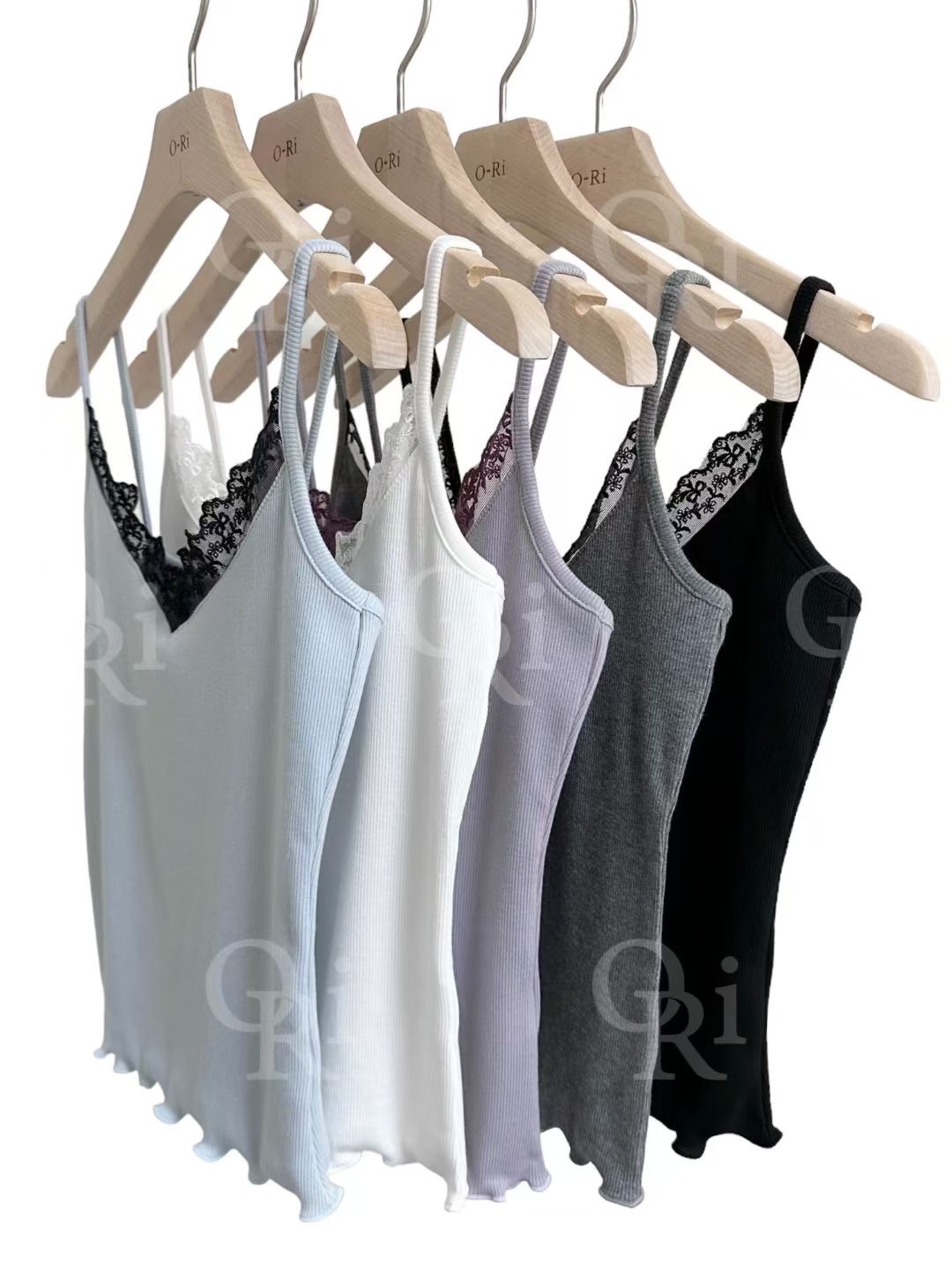 O-RI-오리-T東大門㊣實拍女士新款休閑人氣吊帶背心蕾絲O-RI吊帶/背心圖色2左二色