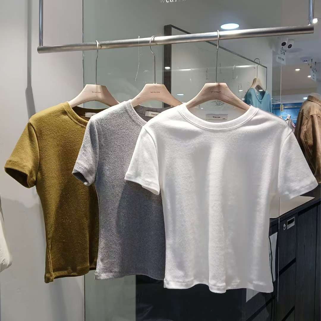 WEARRAW東大門㊣代購女士新款人氣熱賣休閑時尚25秋冬推薦T恤WEARRAWT恤圖色2左二色