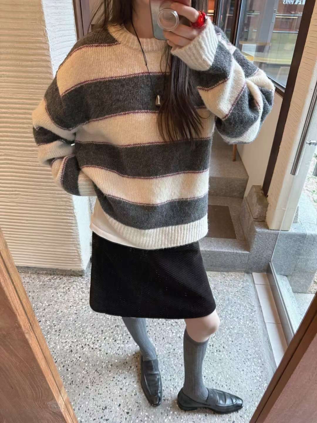 WEARRAW東大門㊣直郵女士新品休閑時尚25秋冬人氣職業推薦毛衣WEARRAW毛衣