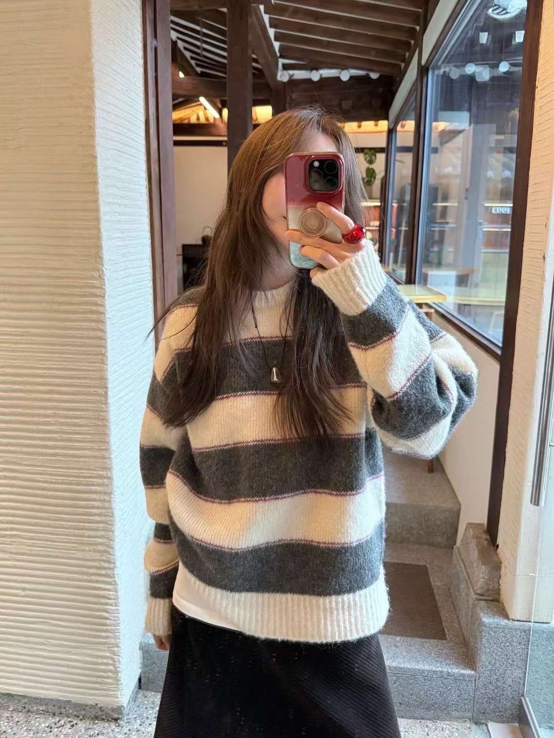 WEARRAW東大門㊣直郵女士新品休閑時尚25秋冬人氣職業推薦毛衣WEARRAW毛衣