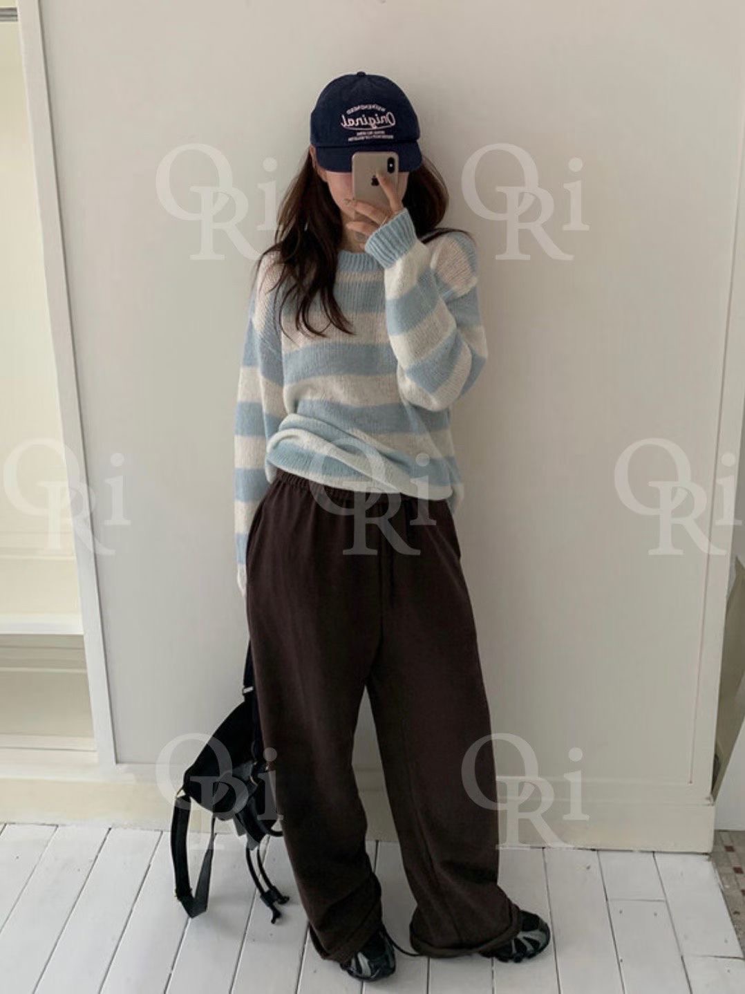 O-RI-오리-T東大門㊣實拍女士新品時尚推薦休閑針織衫羊駝O-RI針織衫圖色1