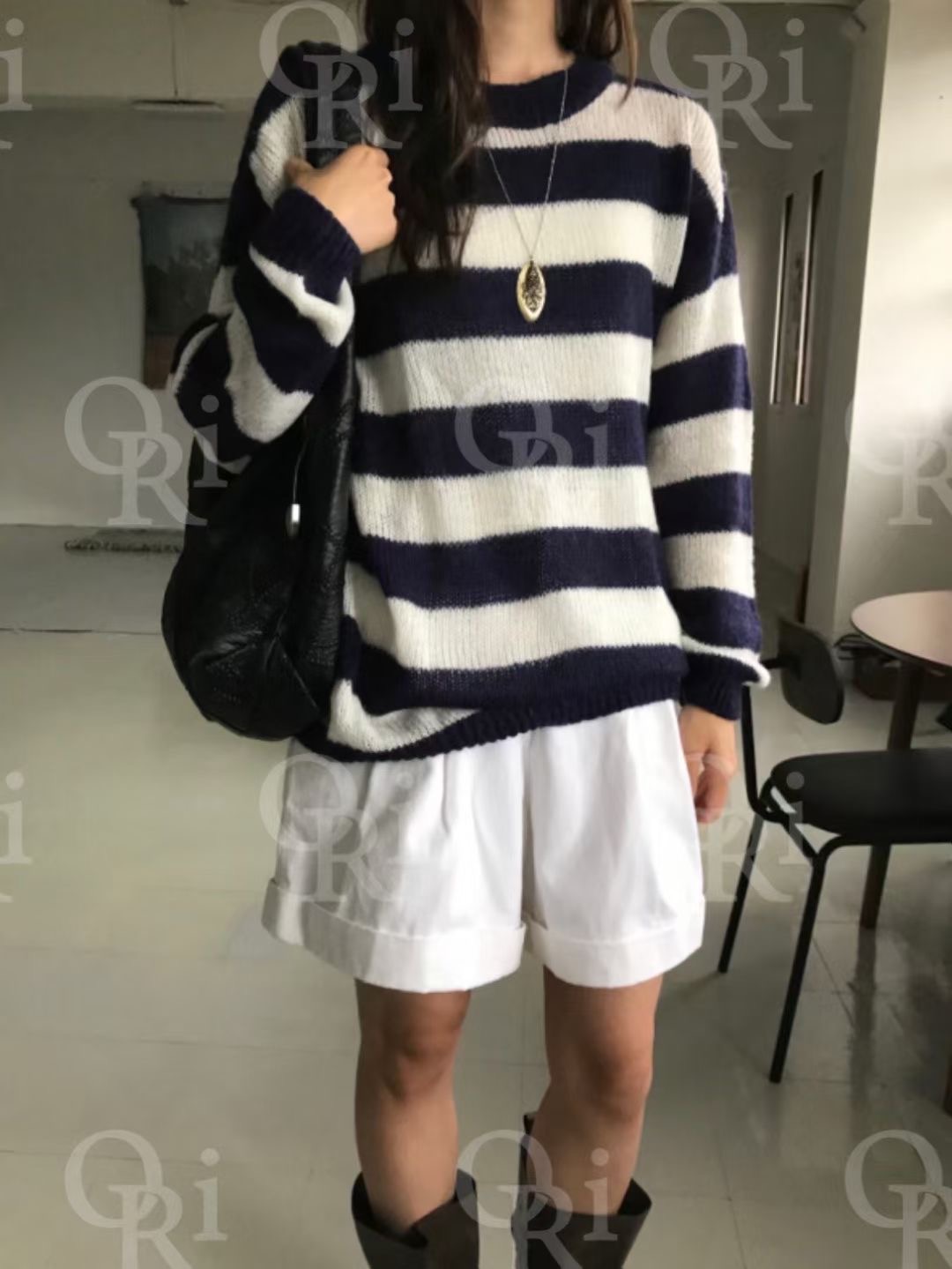 O-RI-오리-T東大門㊣實拍女士新品時尚推薦休閑針織衫羊駝O-RI針織衫圖色4