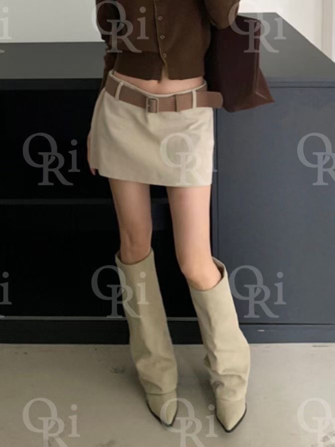 O-RI-오리-T東大門㊣直郵女裝新品25秋冬人氣短裙不含腰帶O-RI短裙