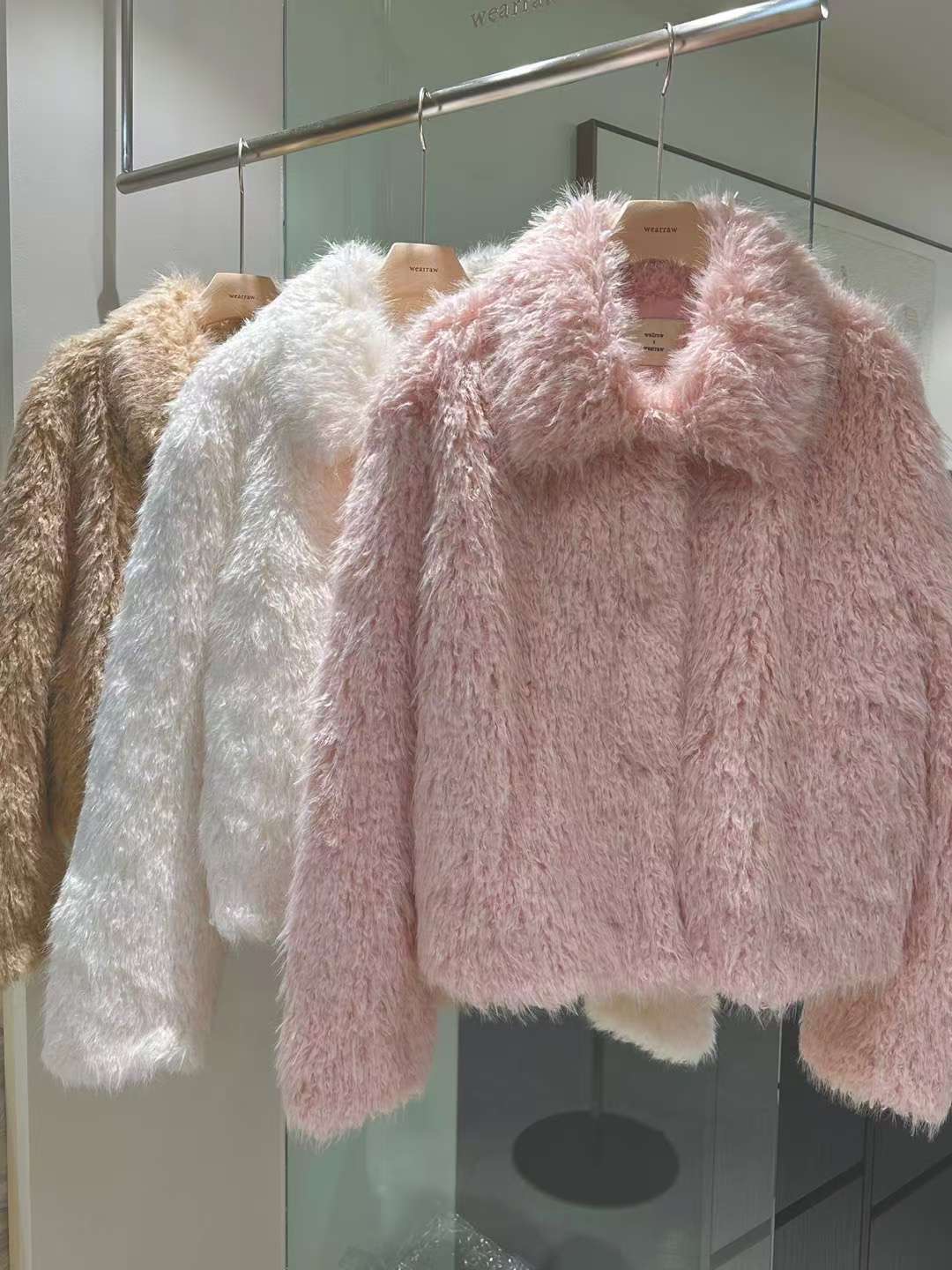 WEARRAW韓國直郵㊣女裝新品推薦職業25秋冬時尚休閑短款大衣WEARRAW短款大衣