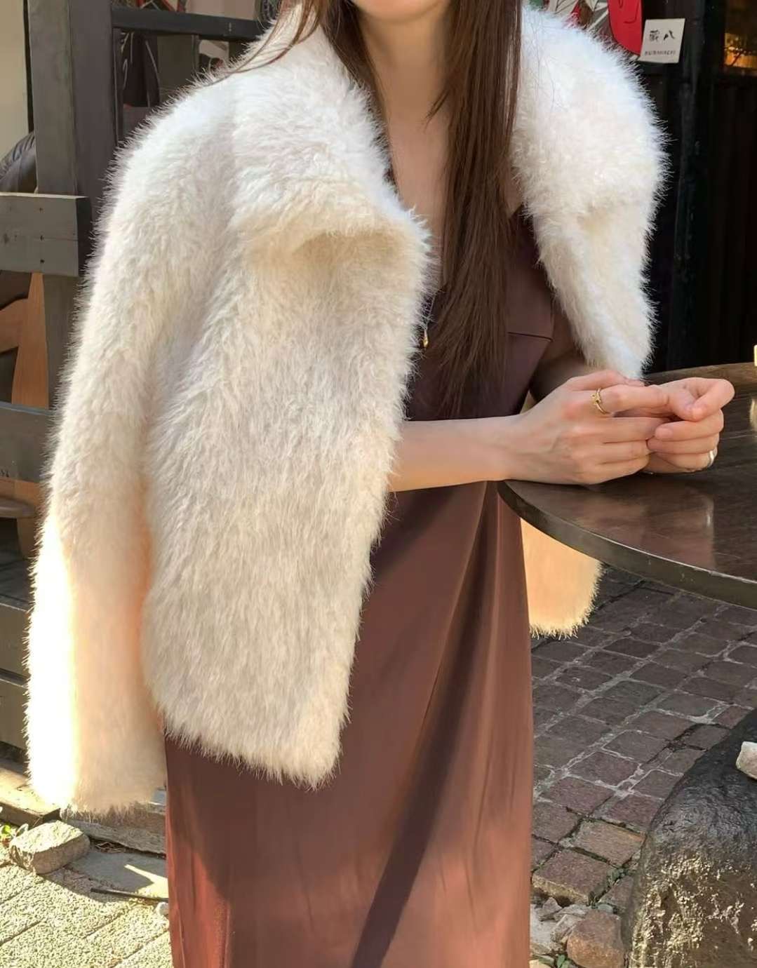 WEARRAW韓國直郵㊣女裝新品推薦職業25秋冬時尚休閑短款大衣WEARRAW短款大衣