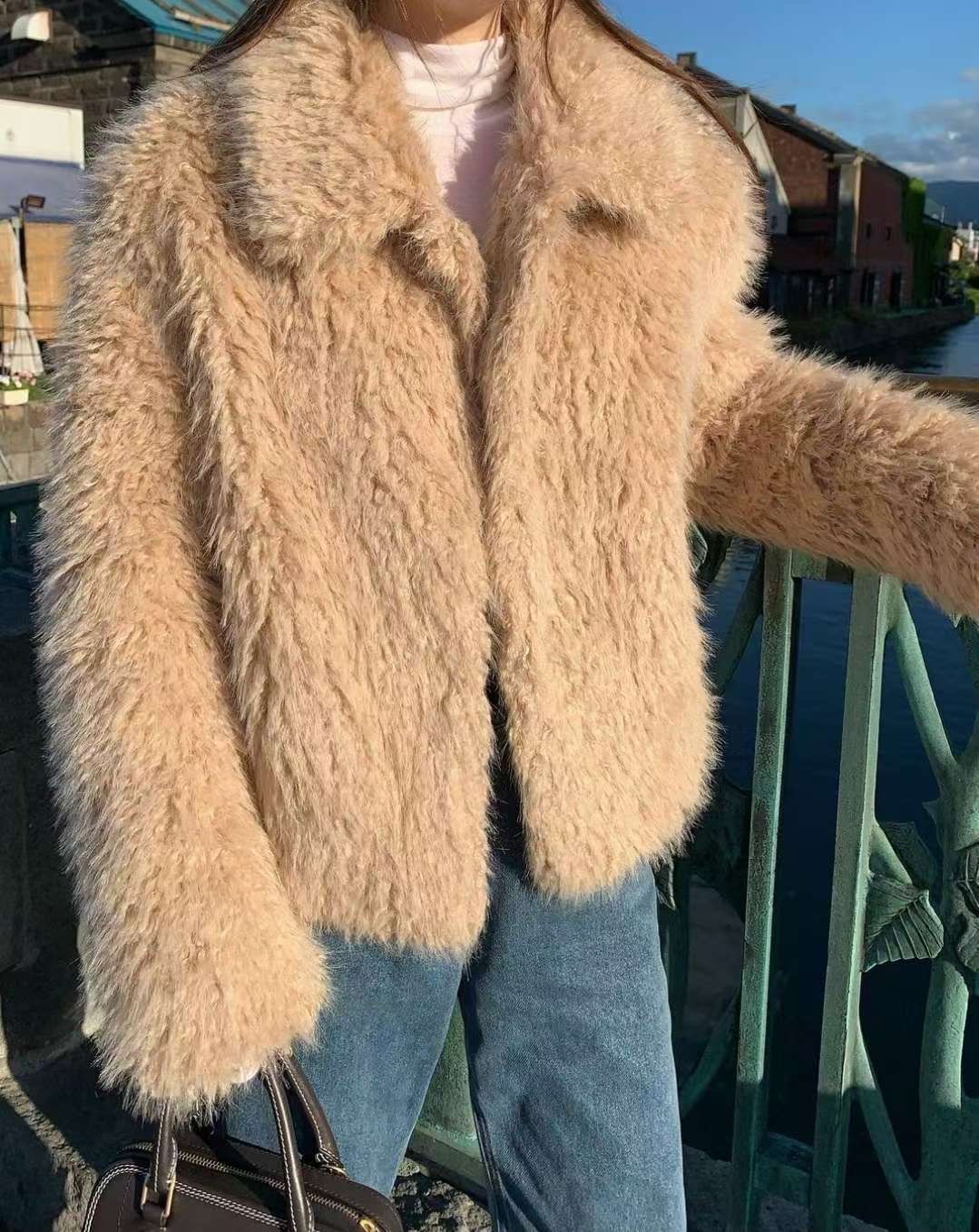 WEARRAW韓國直郵㊣女裝新品推薦職業25秋冬時尚休閑短款大衣WEARRAW短款大衣圖色1