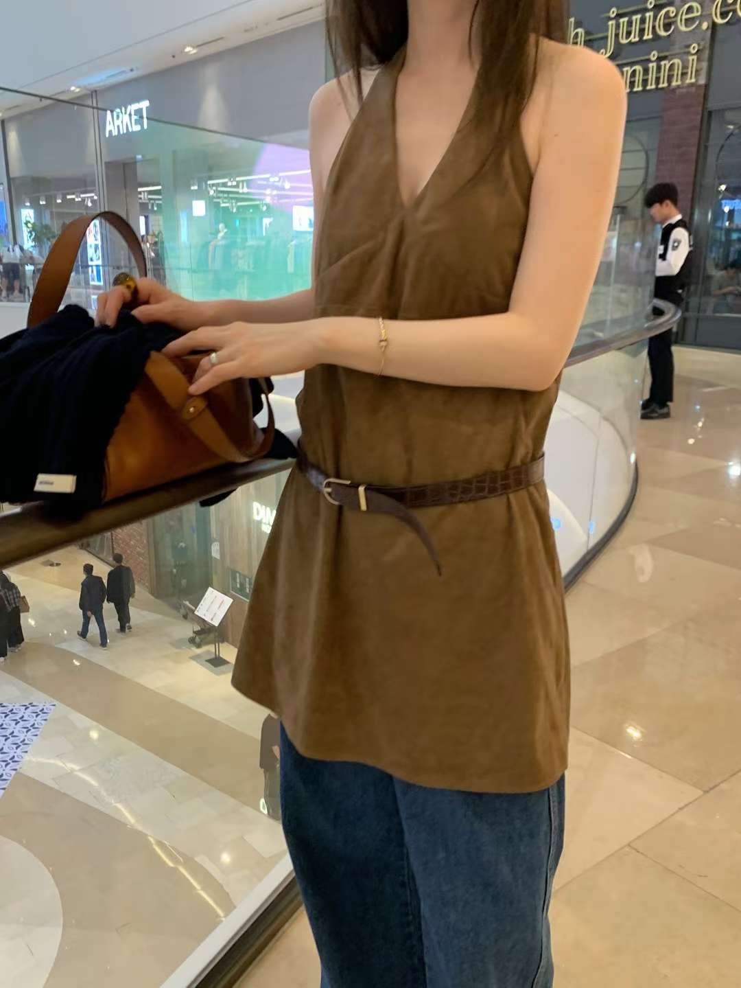 WEARRAW韓國直郵㊣女士新款休閑推薦時尚職業連衣裙不含腰帶WEARRAW連衣裙