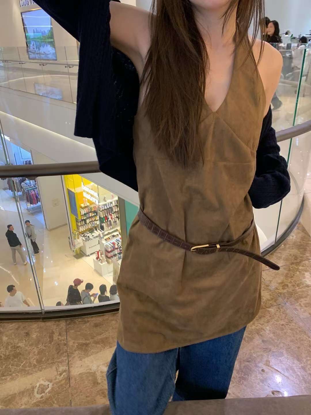 WEARRAW韓國直郵㊣女士新款休閑推薦時尚職業連衣裙不含腰帶WEARRAW連衣裙