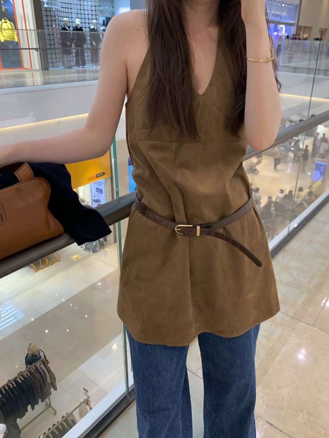 WEARRAW韓國直郵㊣女士新款休閑推薦時尚職業連衣裙不含腰帶WEARRAW連衣裙圖色2