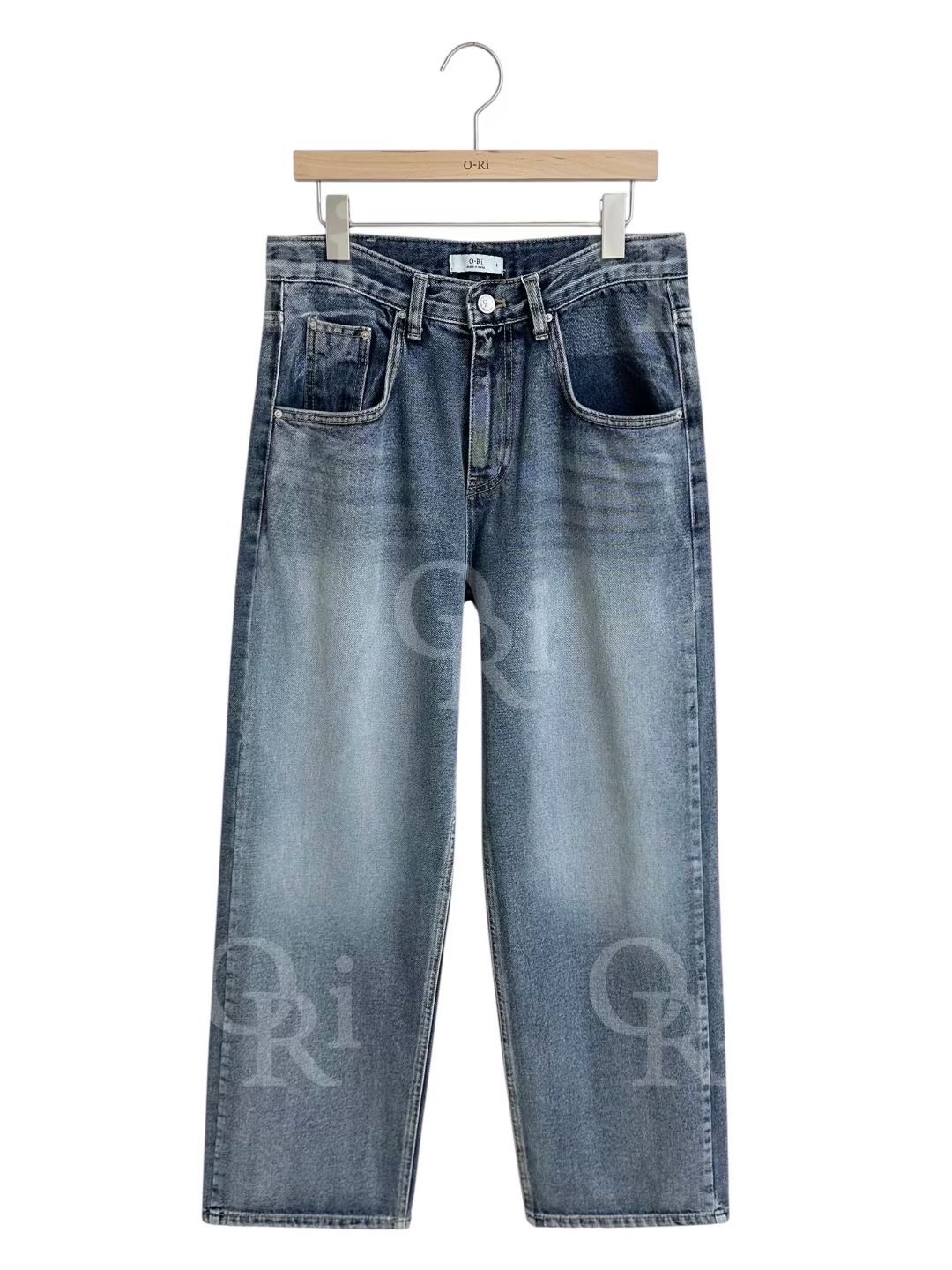 O-RI-오리-T韓國直郵㊣女裝新款推薦25秋冬職業休閑牛仔褲O-RI牛仔褲圖色1