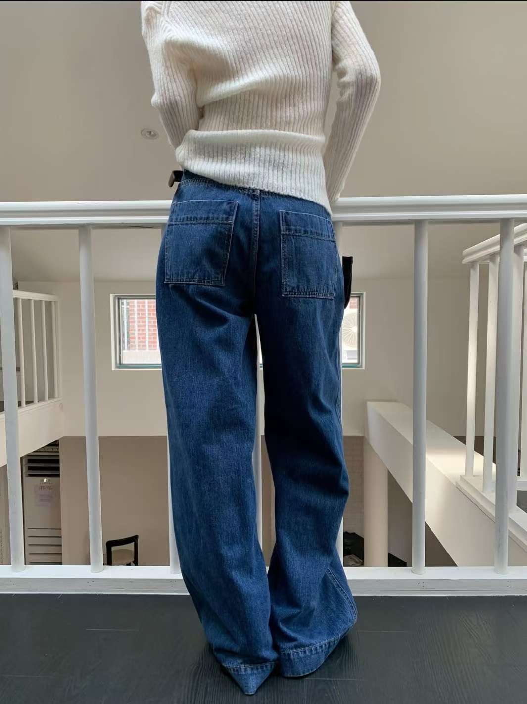 WEARRAW韓國直郵㊣女士新品人氣職業時尚推薦牛仔褲不含腰帶WEARRAW牛仔褲