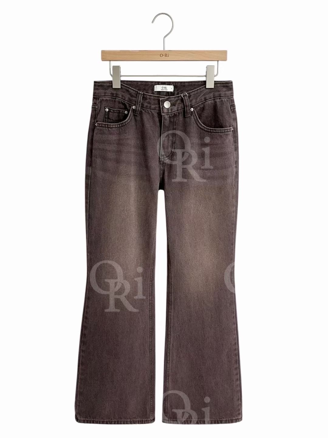 O-RI-오리-T東大門㊣代購女裝新款人氣休閑熱賣職業牛仔褲O-RI牛仔褲圖色1