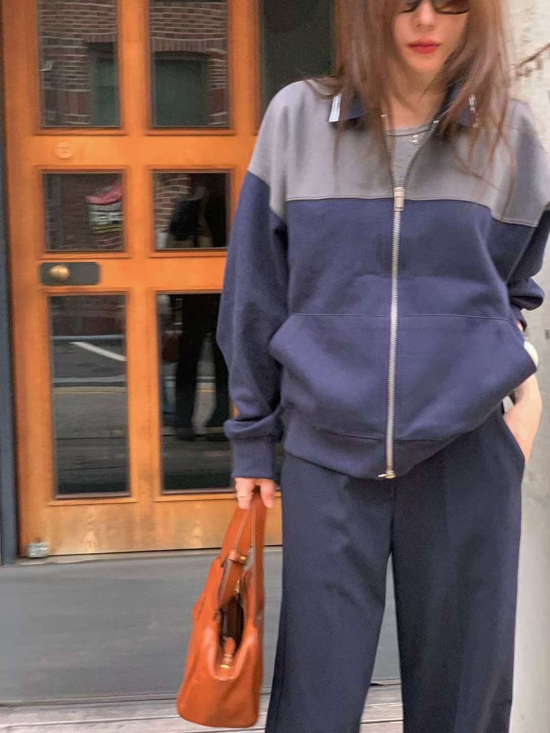 WEARRAW東大門㊣代購女裝新品休閑推薦熱賣時尚25秋冬夾克拉鏈WEARRAW夾克圖色2