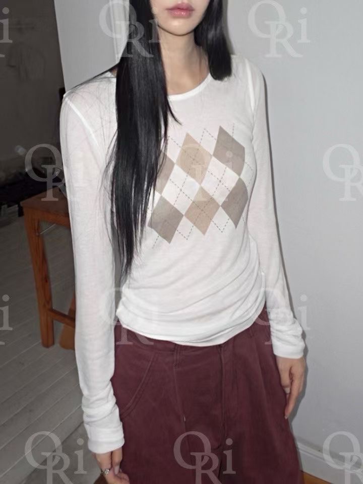 O-RI-오리-T韓國直郵㊣女士新品熱賣休閑推薦人氣長袖T恤O-RI長袖T恤