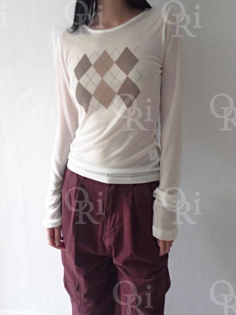 O-RI-오리-T韓國直郵㊣女士新品熱賣休閑推薦人氣長袖T恤O-RI長袖T恤圖色1