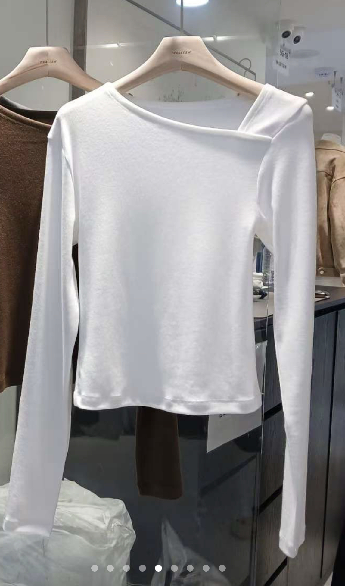 WEARRAW韓國代購㊣女裝新品時尚25秋冬職業熱賣人氣長袖T恤WEARRAW長袖T恤圖色3