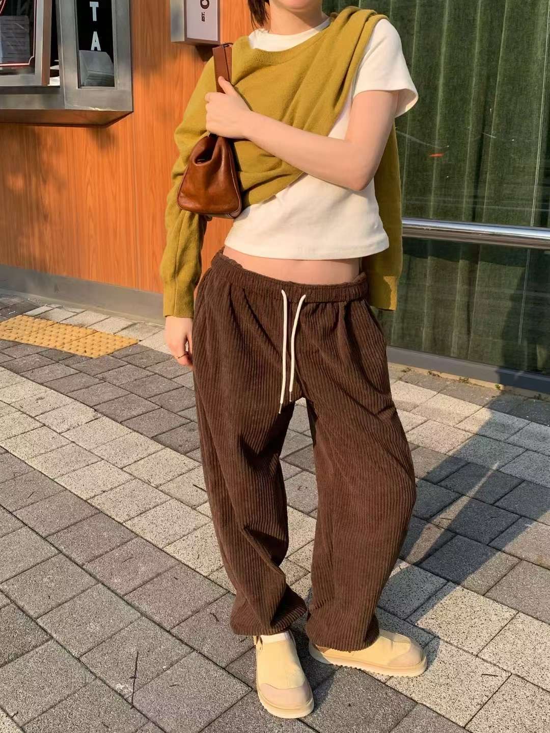 WEARRAW韓國直郵㊣女士新款25秋冬休閑熱賣時尚人氣推薦休閑褲WEARRAW休閑褲