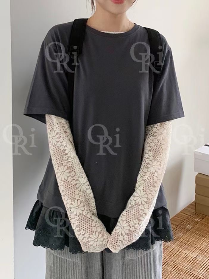 O-RI-오리-T韓國代購㊣女士新品推薦休閑25秋冬職業熱賣T恤O-RIT恤圖色2