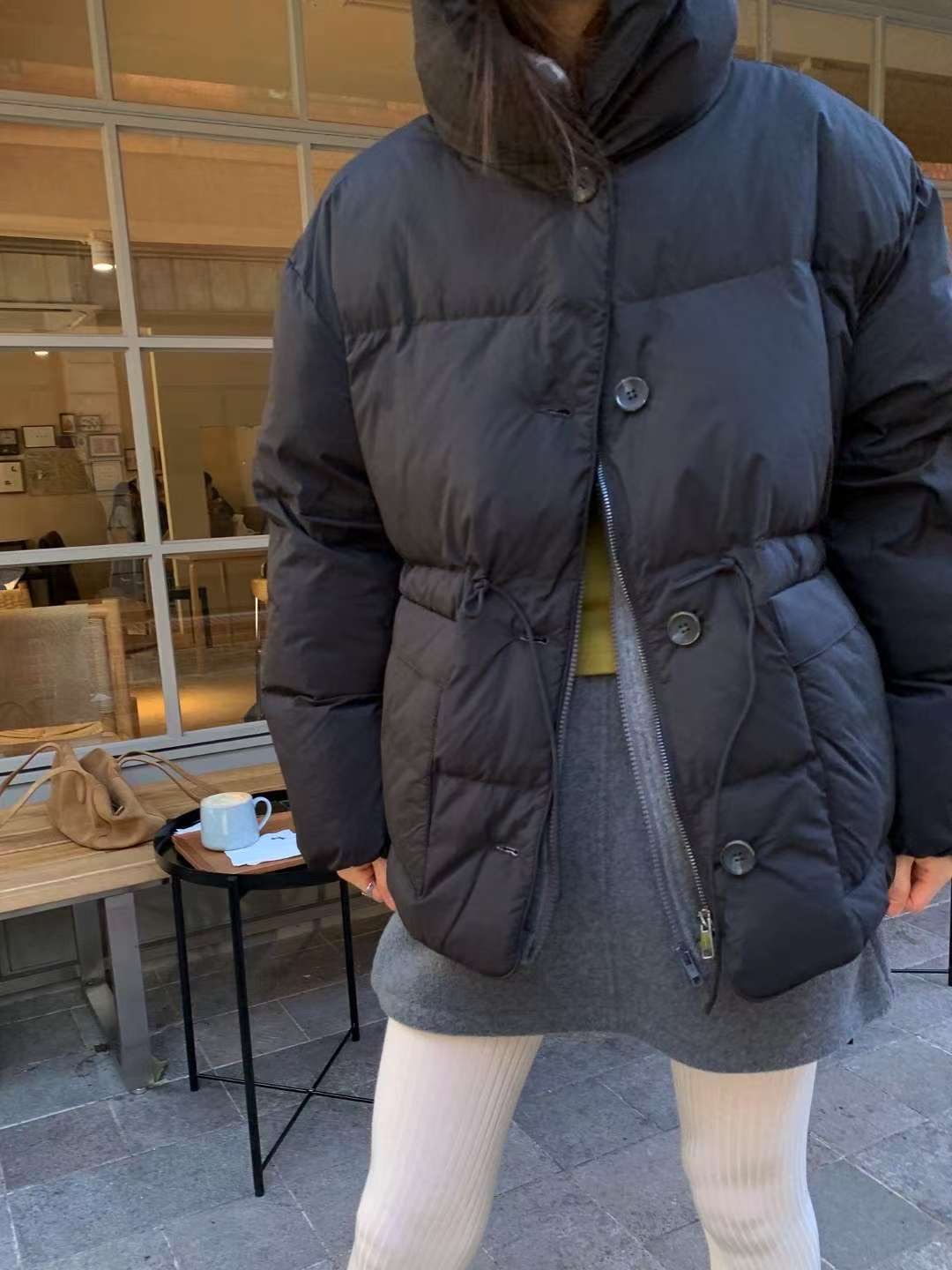 WEARRAW東大門㊣直郵女士新款熱賣職業人氣休閑推薦短款棉服WEARRAW短款棉服圖色1