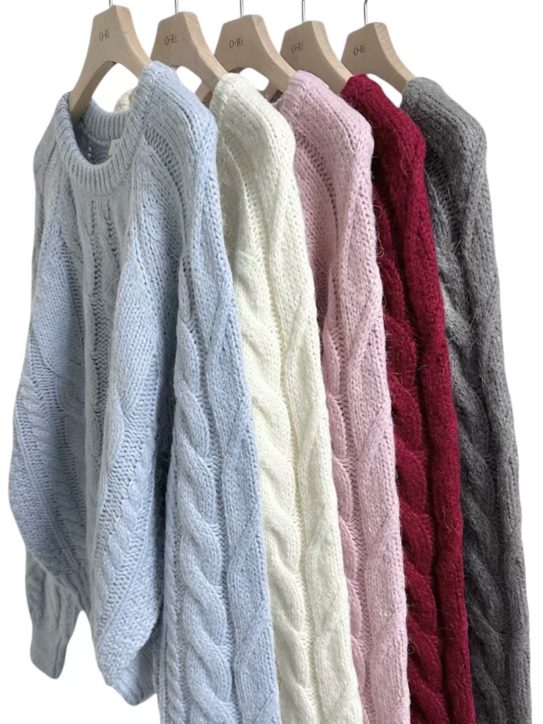 O-RI-오리-T東大門㊣實拍女士新款25秋冬推薦熱賣毛衣寬松O-RI毛衣圖色2左二色