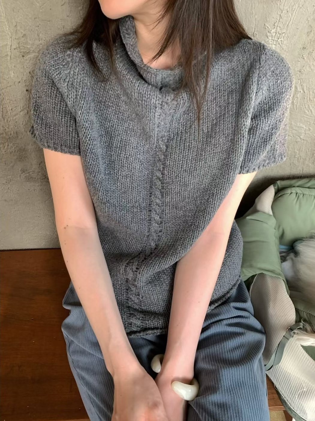 WEARRAW東大門㊣實拍女裝新款推薦時尚人氣熱賣25秋冬針織衫高領WEARRAW針織衫圖色1