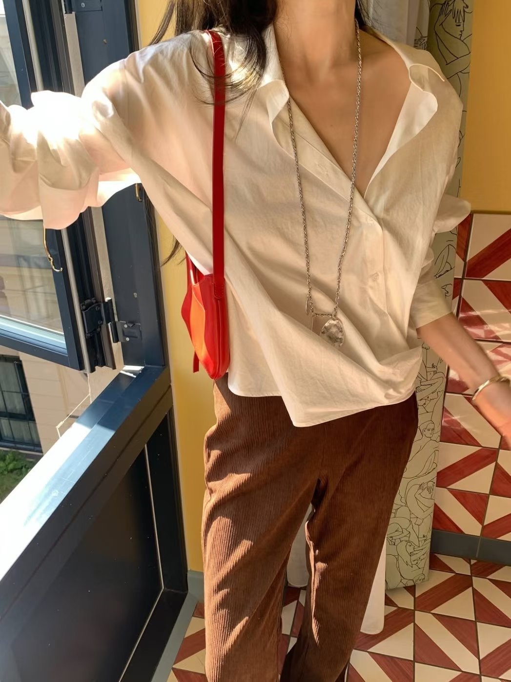 WEARRAW韓國直郵㊣女裝新品人氣休閑時尚職業推薦襯衫蕾絲衫WEARRAW襯衫/蕾絲衫