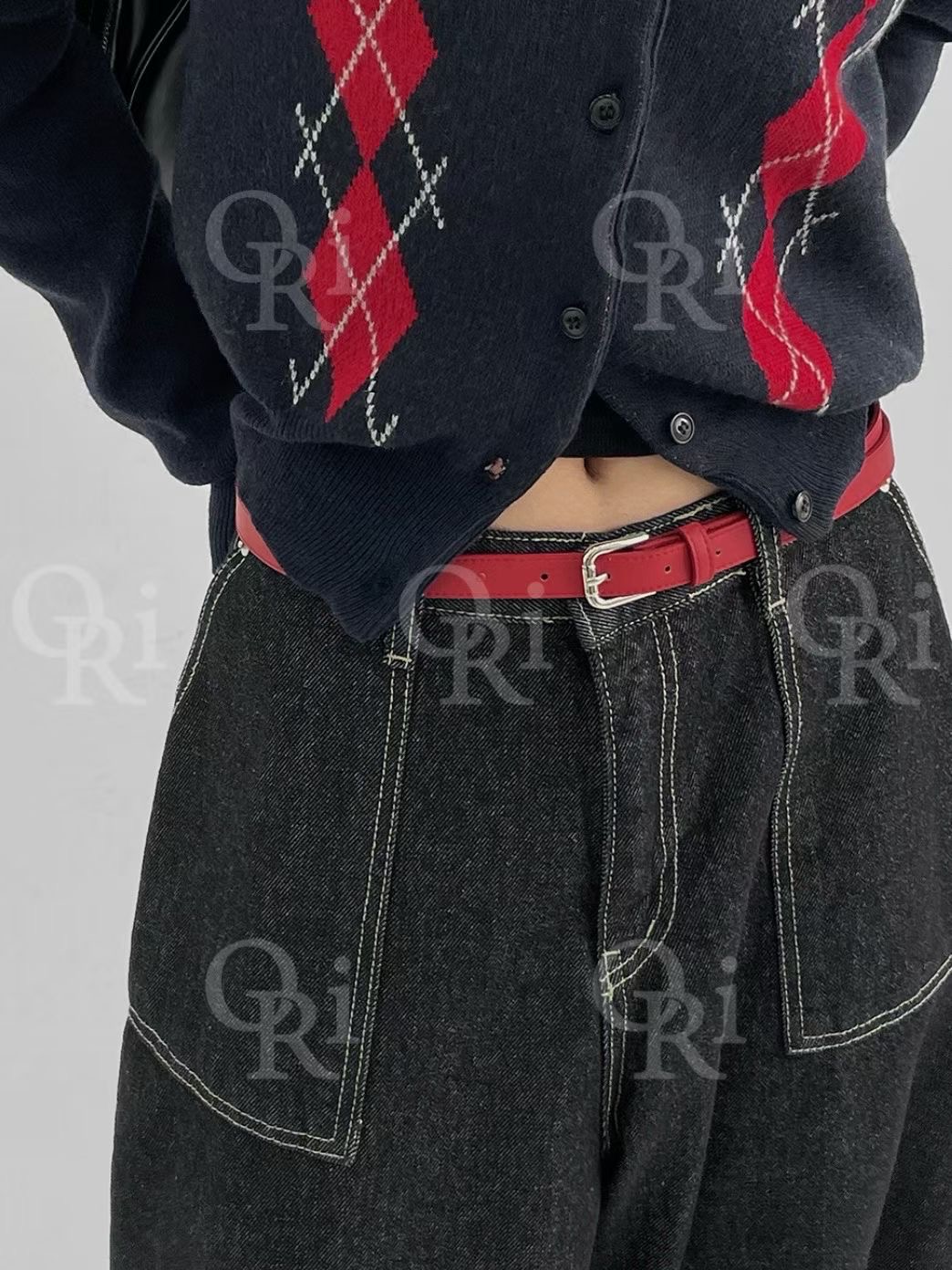 O-RI-오리-T東大門㊣實拍女士新款時尚推薦25秋冬熱賣腰帶O-RI腰帶