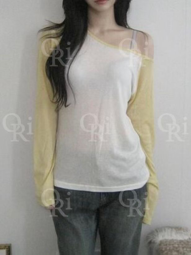 O-RI-오리-T韓國直郵㊣女士新品人氣時尚推薦25秋冬長袖T恤O-RI長袖T恤圖色1