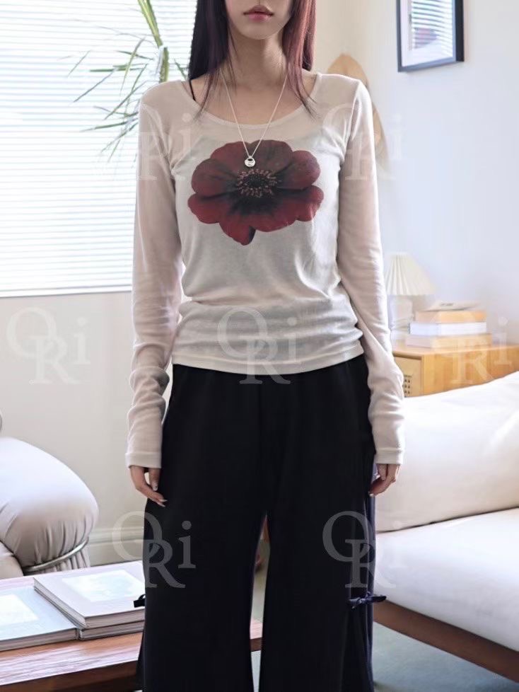 O-RI-오리-T東大門㊣代購女士新款時尚人氣推薦熱賣長袖T恤O-RI長袖T恤圖色3