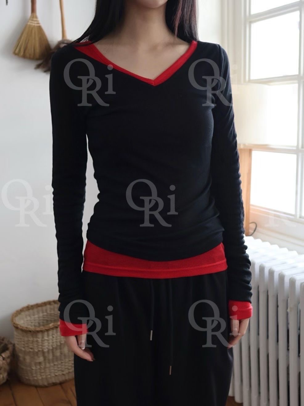 O-RI-오리-T韓國直郵㊣女裝新款時尚25秋冬推薦人氣長袖T恤O-RI長袖T恤圖色3