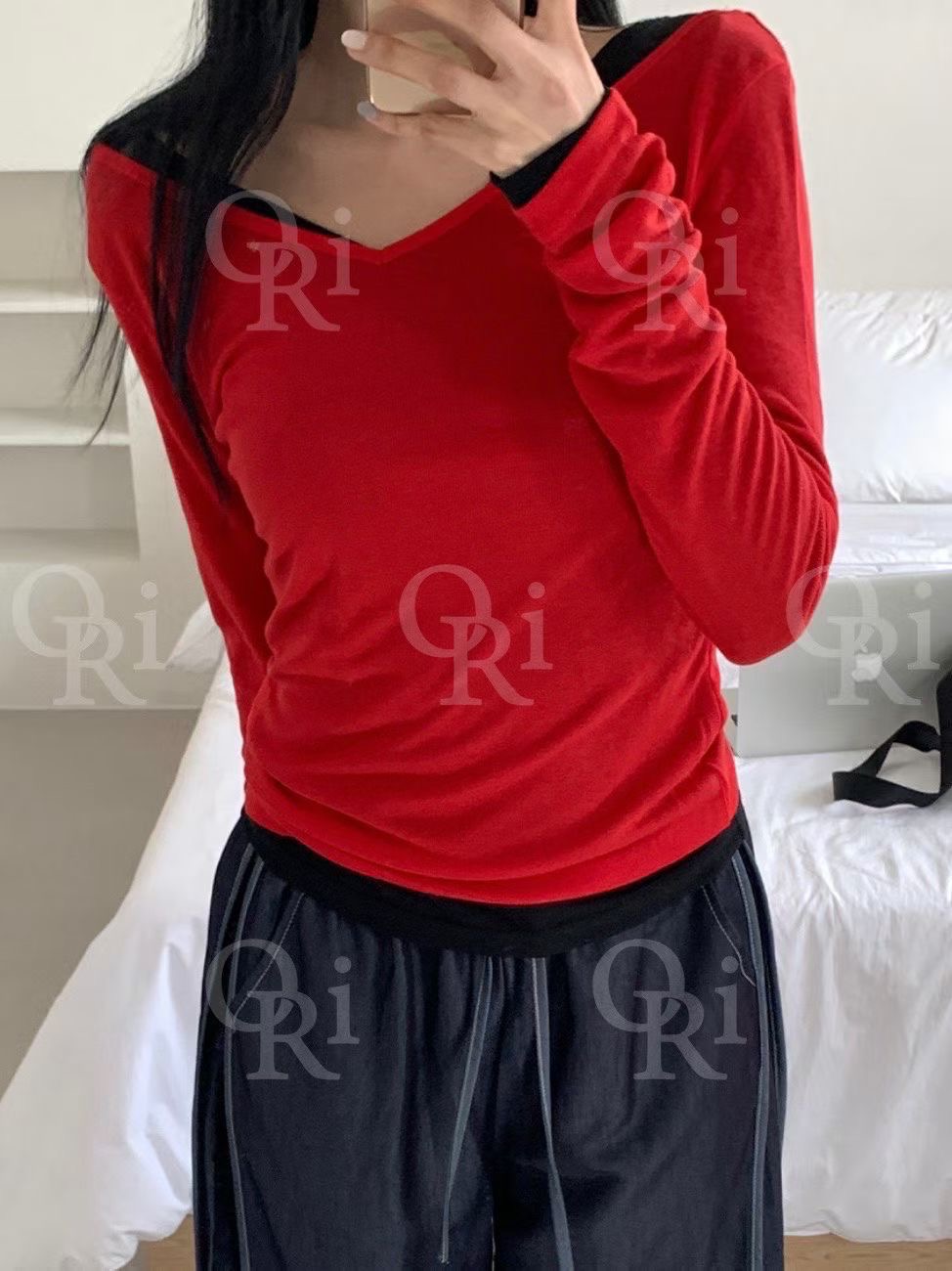O-RI-오리-T韓國直郵㊣女裝新款時尚25秋冬推薦人氣長袖T恤O-RI長袖T恤圖色4