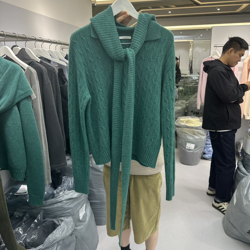 WATER/RIVER韓國代購㊣女裝新款職業休閑25秋冬時尚圍巾披肩WATER/RIVER圍巾/披肩圖色2