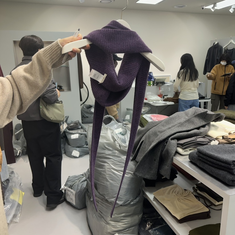 WATER/RIVER韓國代購㊣女裝新款職業休閑25秋冬時尚圍巾披肩WATER/RIVER圍巾/披肩圖色3