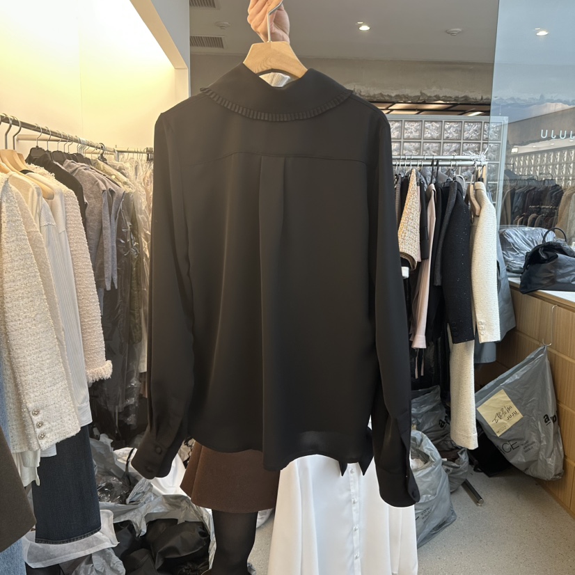 JUJU東大門㊣實拍女士新款時尚職業休閑真品人氣襯衫蕾絲衫JUJU襯衫/蕾絲衫