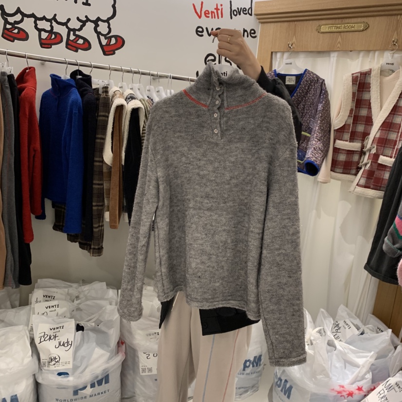 VENTI東大門㊣代購女裝新品人氣熱賣時尚職業推薦休閑長袖T恤VENTI長袖T恤圖色3