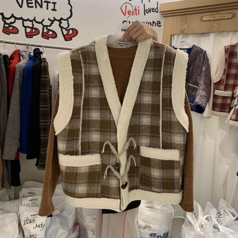 VENTI東大門㊣實拍女裝新品推薦真品人氣休閑職業馬甲不含內搭VENTI馬甲圖色1