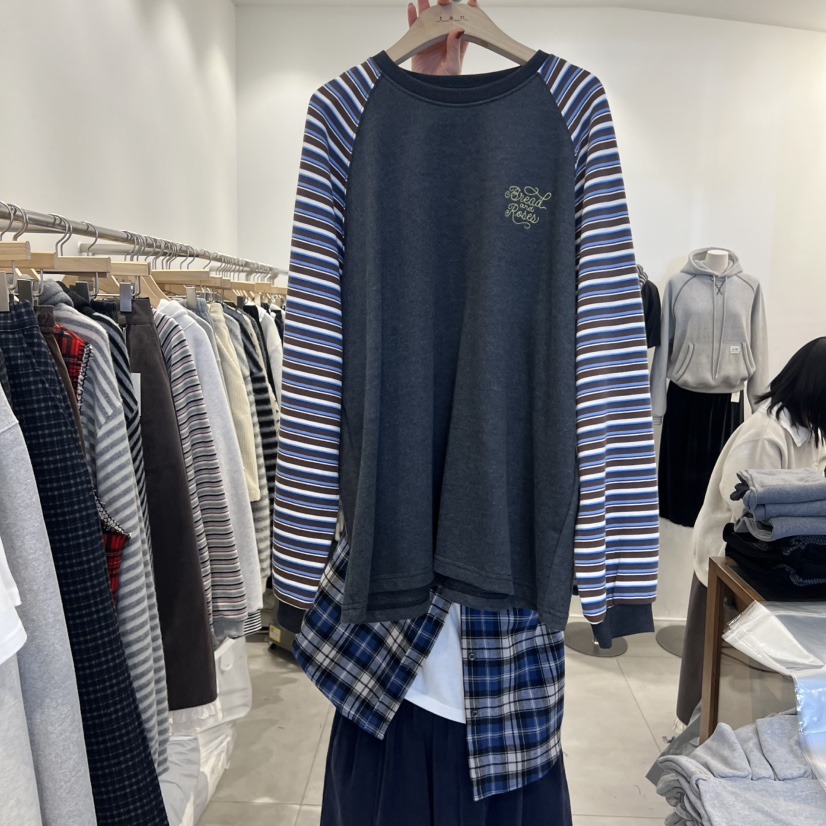 TAN&amp;COMO東大門㊣直郵女裝新款人氣休閑職業時尚長袖T恤tan-COMO長袖T恤圖色2