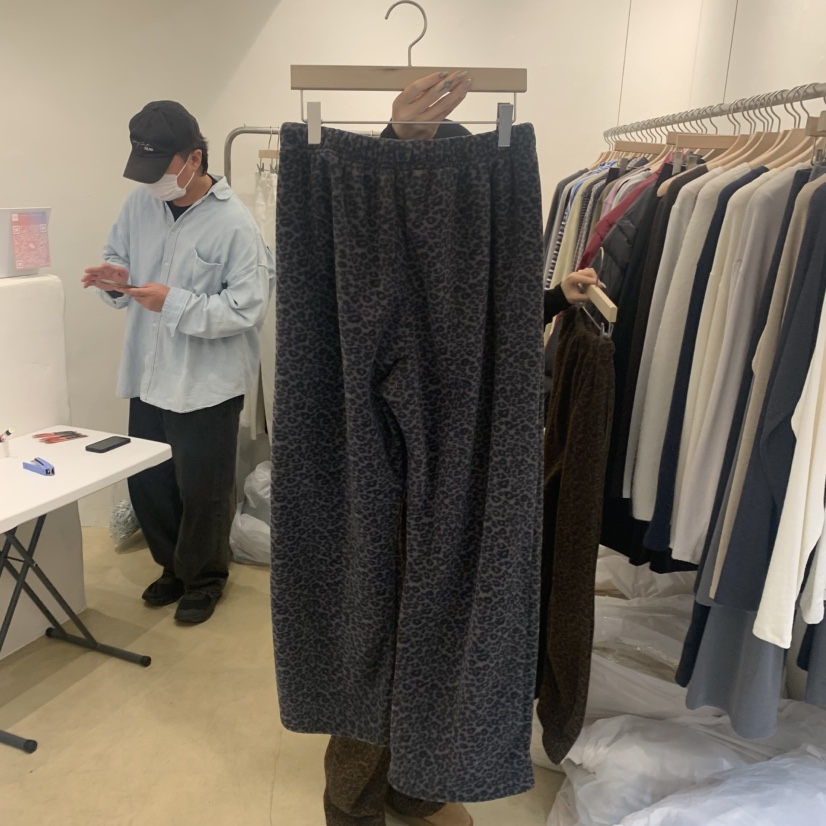 MUNSELL韓國代購㊣女裝新品真品推薦熱賣職業時尚休閑褲豹紋MUNSELL休閑褲